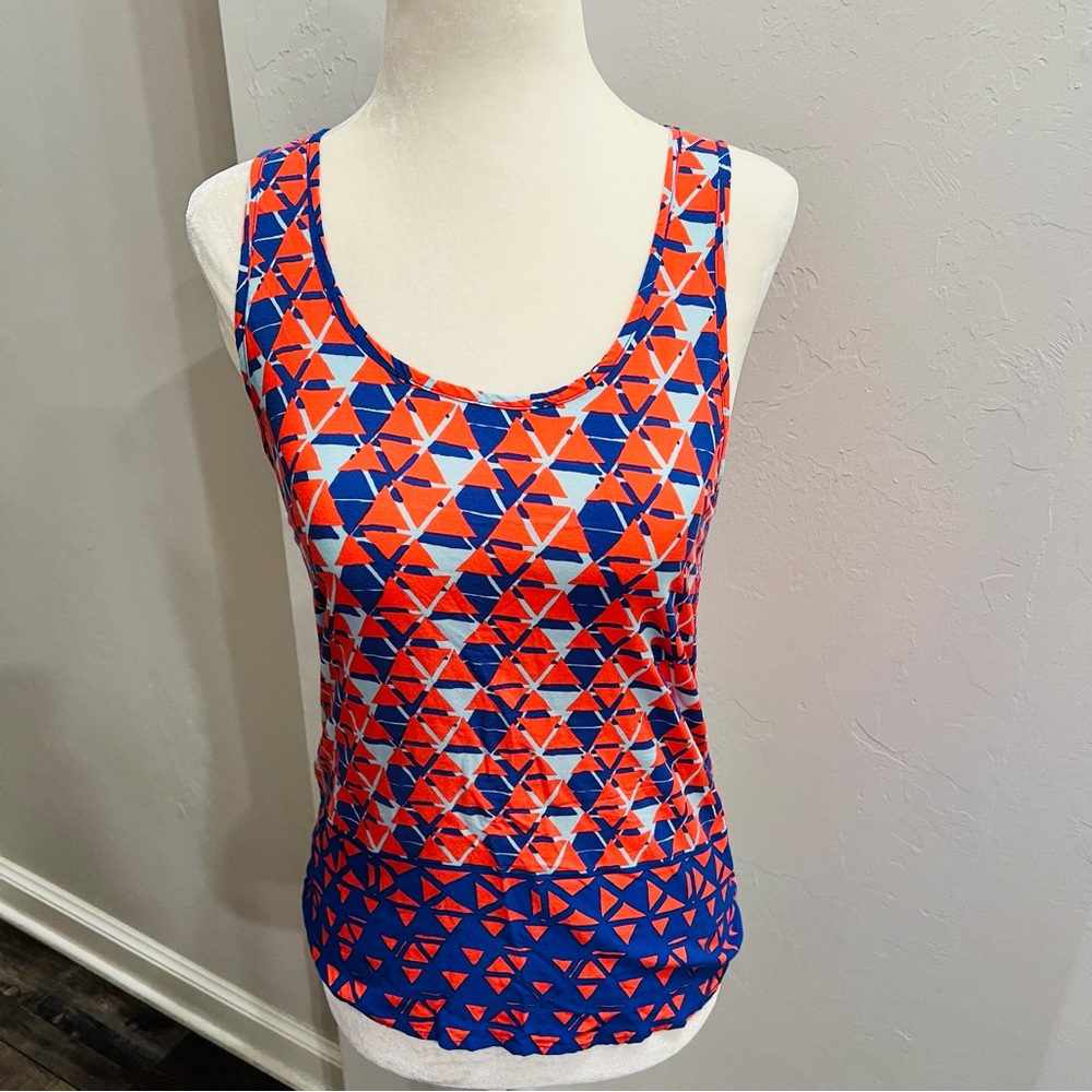 Everly Shirt Women’s Linen Blend Tank Blouse Sleeveless Career Size Small